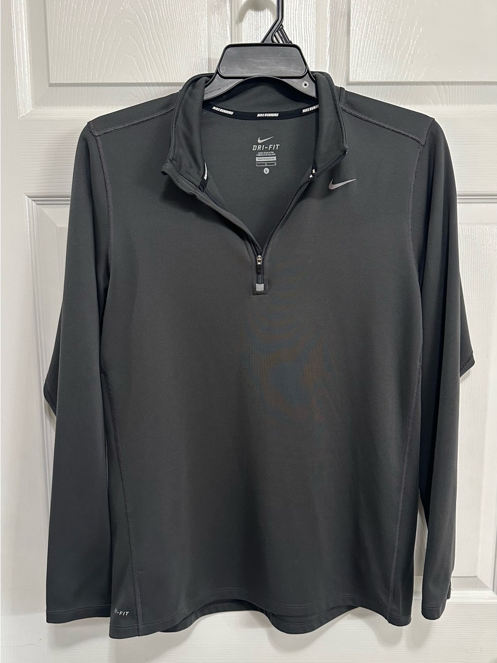 Nike Black Long-Sleeve Quarter-Zip Performance Top
